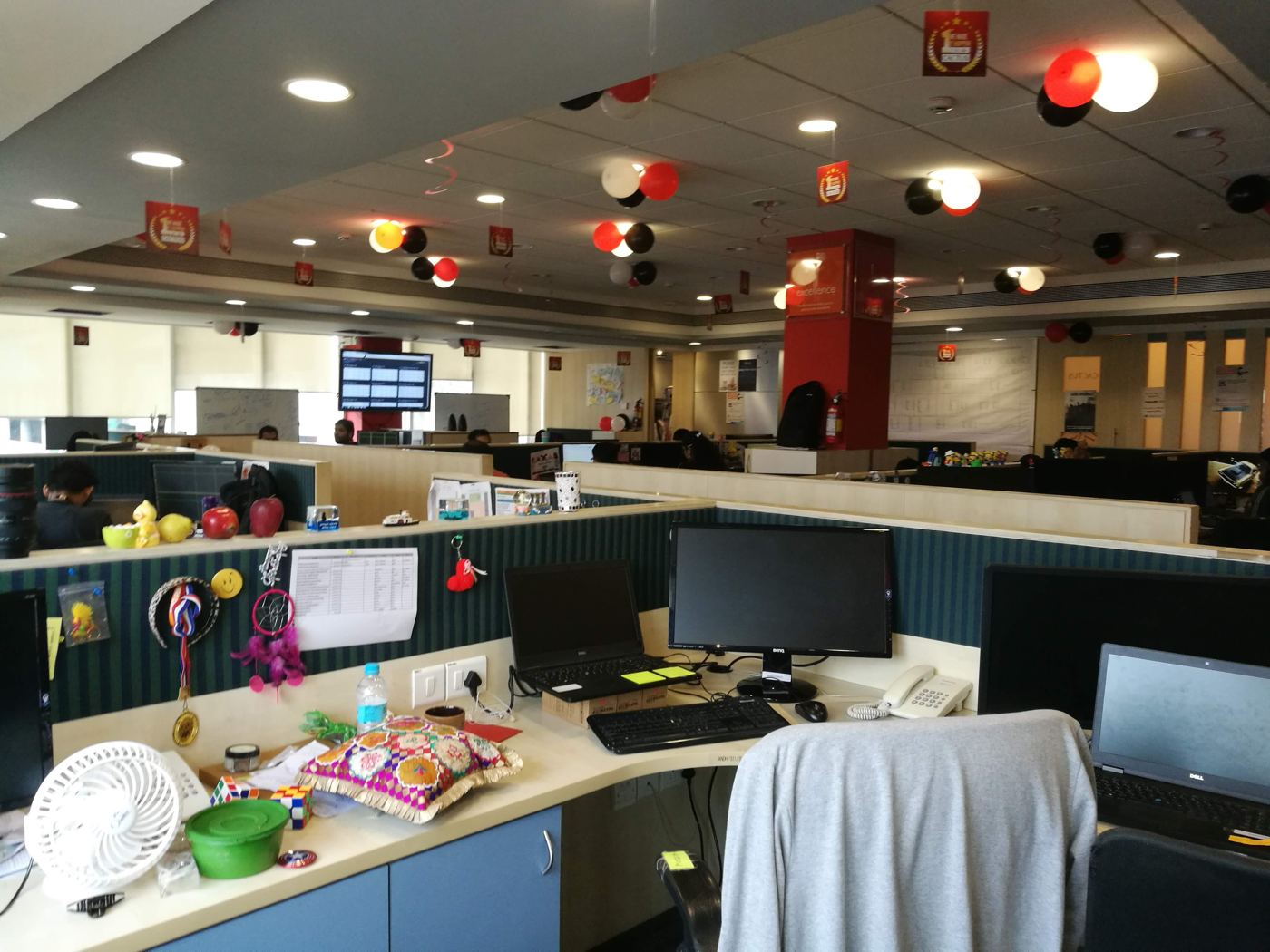 The Cactus floor, dressed up for a celebration.