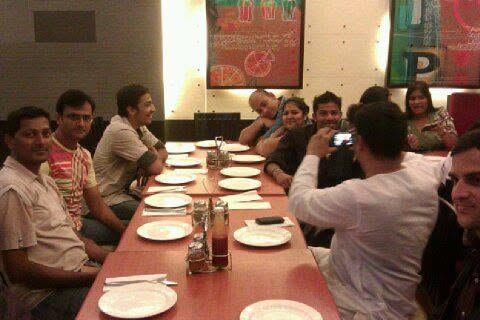 The Wipro gang, out for dinner.